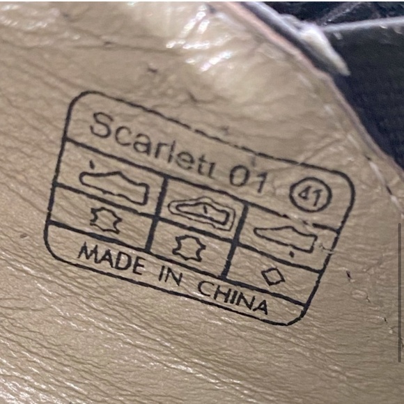 Gerry Weber Black Leather Slip on Ankle Booties W Low Chunky Heel 41 - Picture 7 of 13